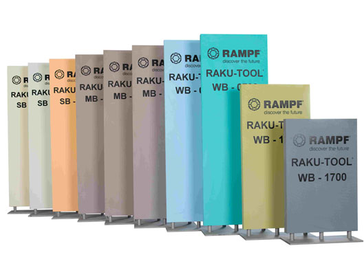 MODEL RESINE prodotti Rampf Tooling leader mondiale nella produzione di tavole fresabili - Torino Piemonte
